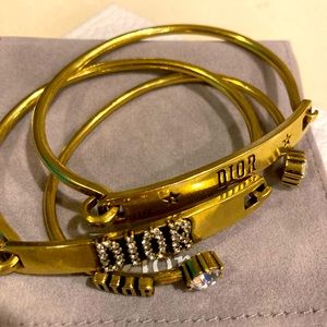 AUTHENTIC DIOR Bangle Bracelet Set